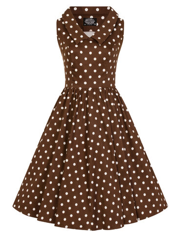 Zľava Retro pin up šaty Biele bodky